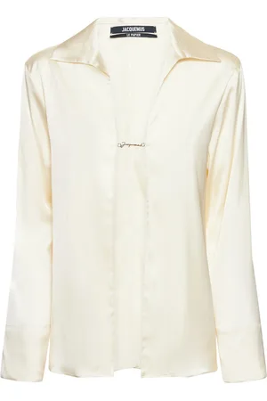 Jacquemus Camicia Aperta La Chemise Notte In Raso