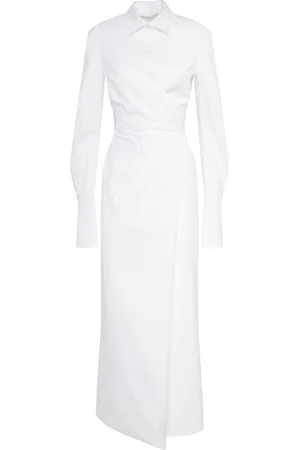 Max Mara Vestito Balzac In Twill Di Cotone