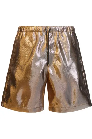DRIES VAN NOTEN Shorts Piperi Gold