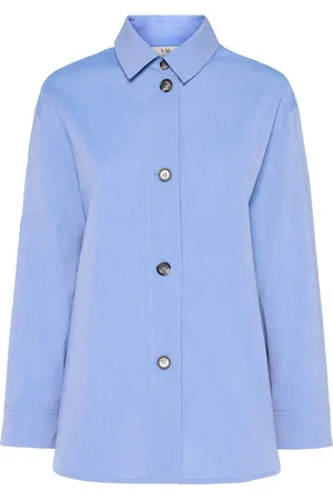Max Mara Camicia Senza Colletto Jona In Lino