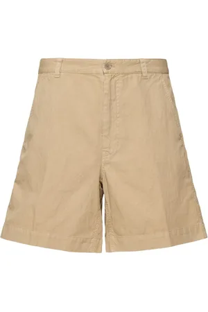 Aspesi Shorts In Cotone E Lino Tinti In Capo