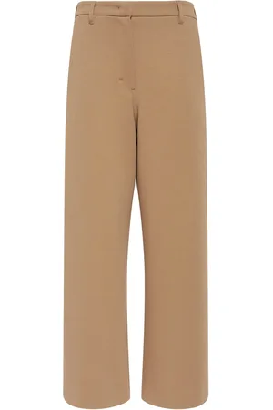 Max Mara Pantaloni Ampi Caucaso In Jersey Scuba