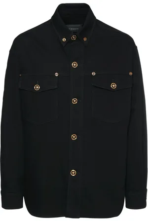 VERSACE Giacca Medusa In Denim Di Cotone