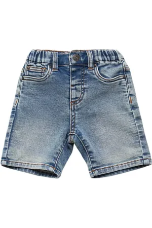 MONNALISA Shorts In Denim Di Misto Cotone Stretch