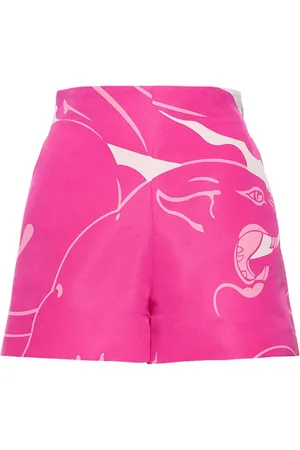VALENTINO Shorts Vita Alta In Faille Stampato