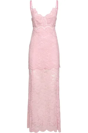 Paco rabanne Vestito Lungo In Pizzo Stretch