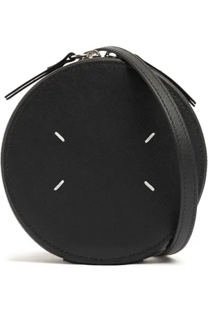 Maison Margiela Borsa Micro Tonda In Pelle Saffiano