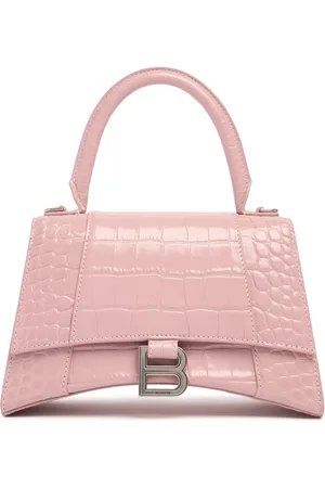 Balenciaga Borsa Piccola Hourglass In Pelle Goffrata