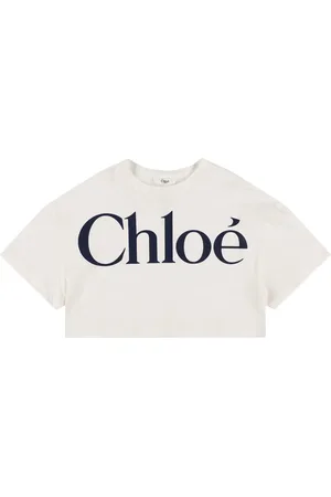 Chloé T-shirt Cropped In Jersey Di Cotone