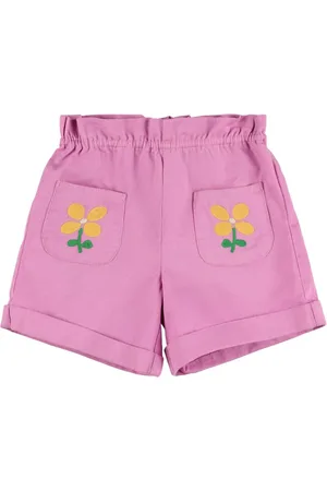 Hello Simone Shorts In Gabardina Di Cotone Ricamato