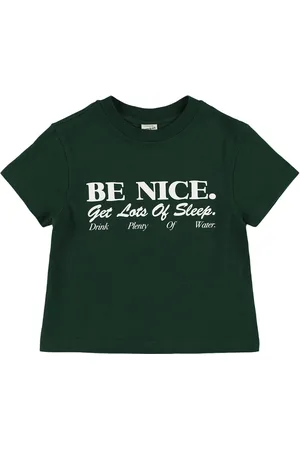 Sporty & Rich T-shirt Be Nice In Cotone Con Stampa
