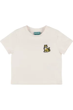 Kenzo T-shirt In Jersey Di Cotone Con Ricamo