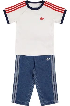 adidas T-shirt E Jeans In Jersey Di Cotone