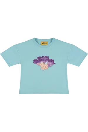 Maison Mangostan T-shirt In Cotone Organico Con Stampa
