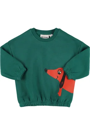 Mini Rodini Felpa Girocollo In Cotone Con Stampa