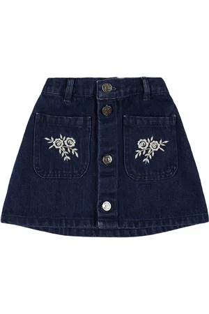 The New Society Gonna Danubio In Denim Ricamato