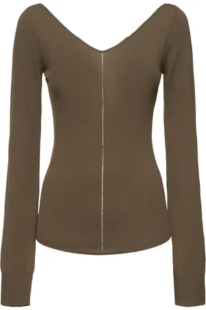 LEMAIRE Top In Crepe Di Viscosa Con Scollo A V