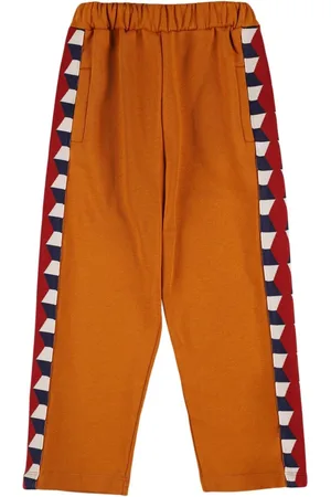 Maison Mangostan Pantaloni In Felpa Di Cotone Stampata