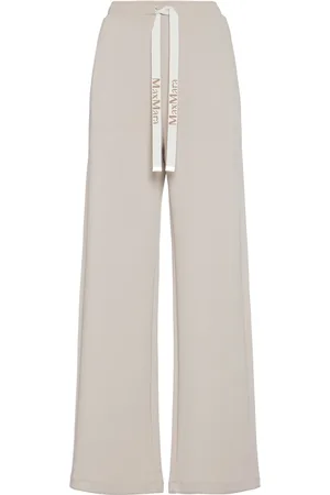 Max Mara Pantaloni Larghi Bali In Jersey Di Cotone