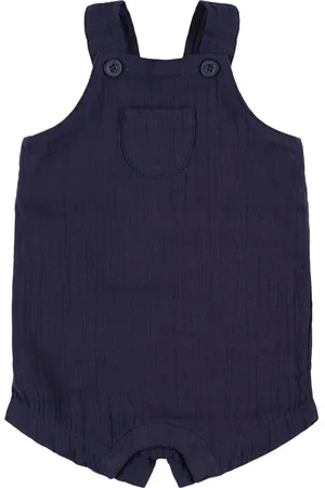 Petit Bateau Salopette In Mussola Di Cotone