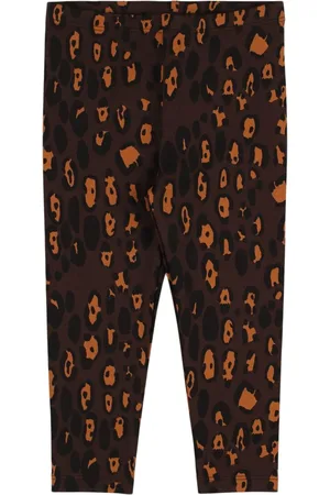 Mini Rodini Leggings In Misto Cotone Organico Stampato