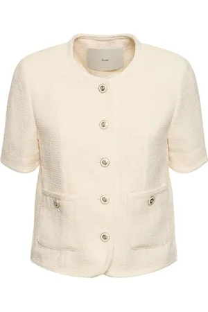 DUNST Giacca Summer In Tweed Di Misto Cotone