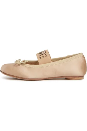 Maison Margiela Ballerine In Raso Con Logo