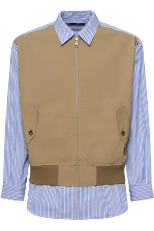 Comme des Garçons Giacca In Cotone A Righe Patchwork