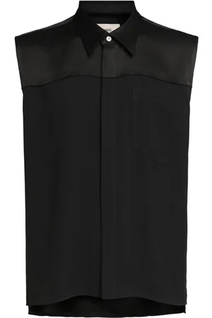 Ami Camicia In Misto Viscosa Senza Maniche