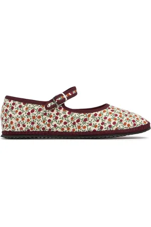 VIBI VENEZIA Scarpe Mary Jane Zoagli In Cotone 10mm