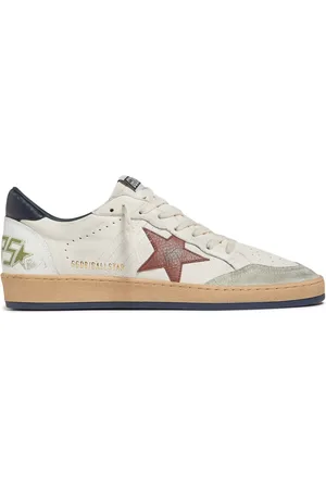 Golden Goose Sneakers Ball Star In Camoscio E Pelle