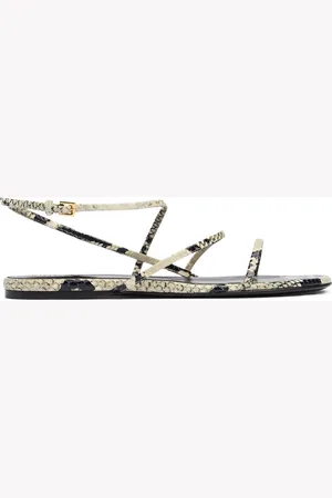 Khaite Sandali Loop In Pelle Stampa Pitone