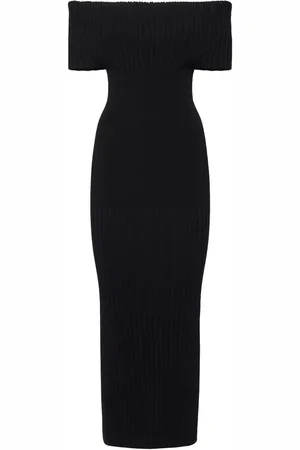 Sportmax Vestito Midi Feritos In Viscosa Stretch