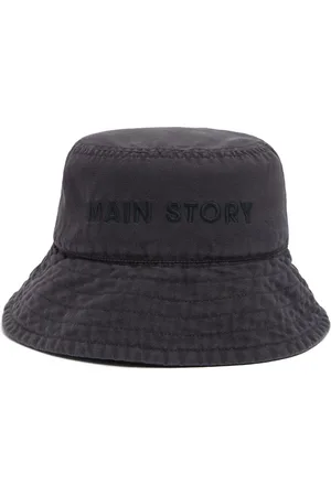 Main Story Cappello Bucket In Tela Di Cotone Ricamato