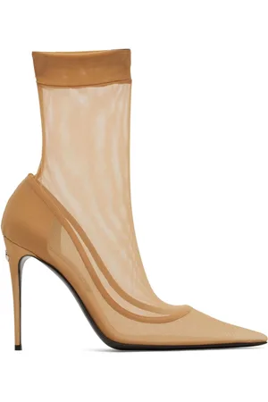 Dolce & Gabbana Stivaletti Lollo In Tulle Stretch 105mm