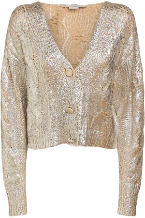 Stella McCartney Cardigan Cropped In Misto Cotone