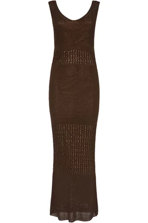 Max Mara Vestito Lungo Valois In Maglia