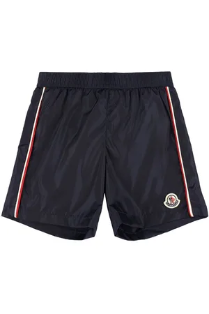 Moncler Tricolour Trimmed Nylon Swim Shorts