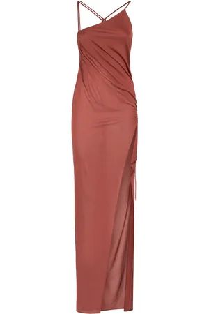 BLUMARINE Vestito Lungo In Viscosa E Crepe