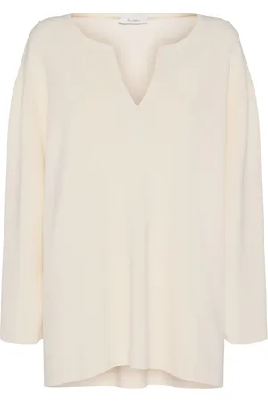 Max Mara Top Editto In Crepe Di Misto Viscosa