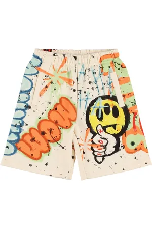 BARROW Shorts In Felpa Di Cotone Con Stampa
