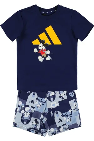 adidas T-shirt E Shorts In Jersey Con Stampa