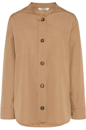 Max Mara Camicia Senza Colletto Doris In Popeline Di Cotone