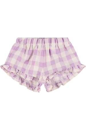 MIPOUNET Shorts In Misto Cotone Seersucker Stampa Gingham