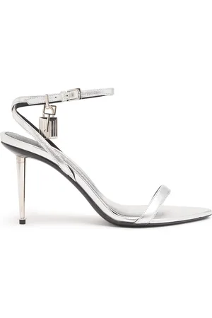Tom Ford Sandali Padlock In Pelle Metallizzata 85mm