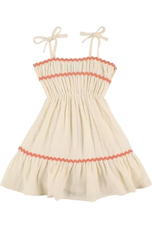 MIPOUNET Vestito In Mussola Di Cotone Biologico
