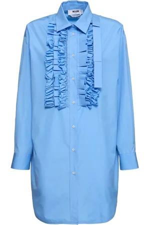 Msgm Vestito In Popeline Di Cotone