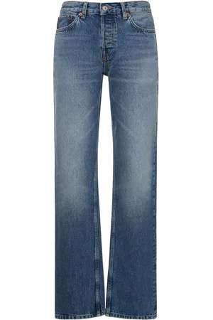 RE/DONE Jeans Dritti Easy In Denim Di Cotone