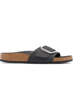 Birkenstock Sandali Madrid In Pelle Oliata Con Fibbia