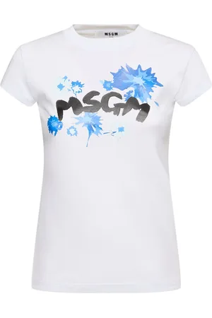 Msgm T-shirt In Jersey Con Stampa Logo
